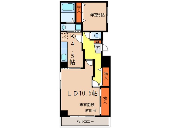 ヴェリテ江坂の物件間取画像